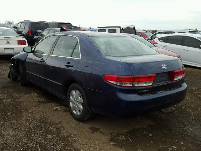 1HGCM56344A009883 - 2004 HONDA ACCORD LX BLUE photo 3