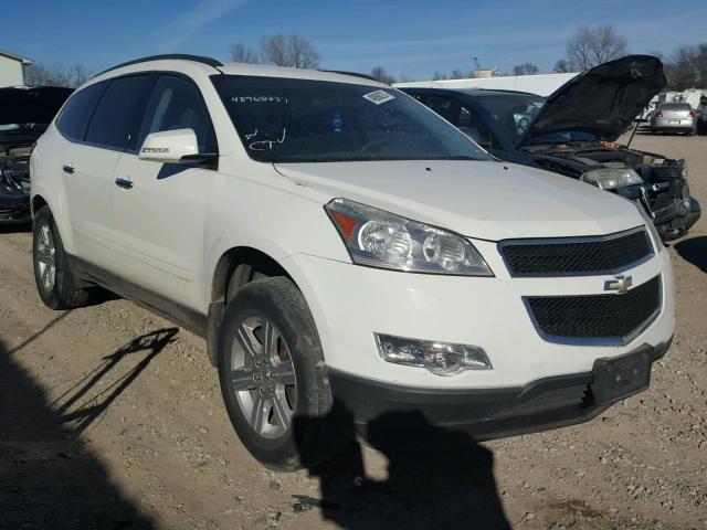 1GNKVGED2BJ283004 - 2011 CHEVROLET TRAVERSE L WHITE photo 1