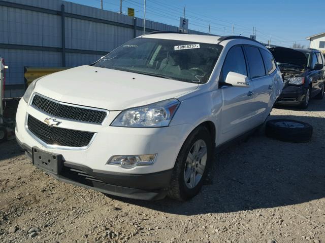 1GNKVGED2BJ283004 - 2011 CHEVROLET TRAVERSE L WHITE photo 2