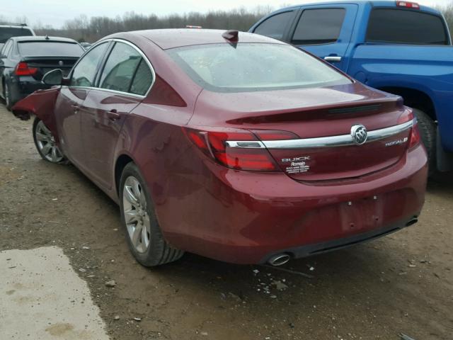 2G4GK5EX5G9172807 - 2016 BUICK REGAL BURGUNDY photo 3