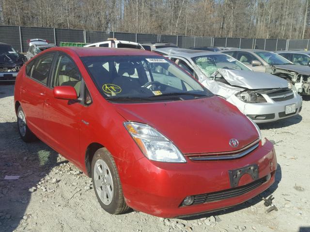 JTDKB20U997881139 - 2009 TOYOTA PRIUS RED photo 1