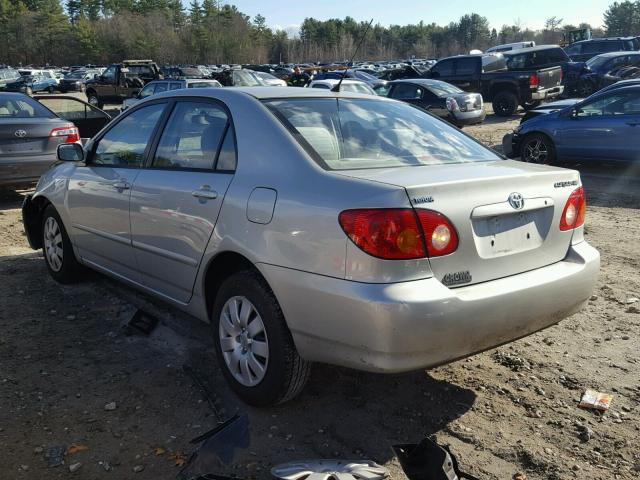 2T1BR32E14C259651 - 2004 TOYOTA COROLLA CE SILVER photo 3