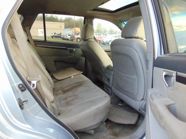 5NMSG13D07H054644 - 2007 HYUNDAI SANTA FE G BLUE photo 6