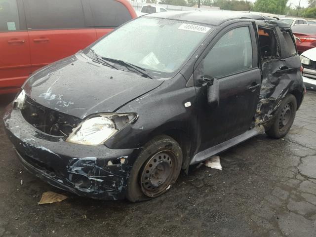 JTKKT624040073984 - 2004 TOYOTA SCION XA BLACK photo 2
