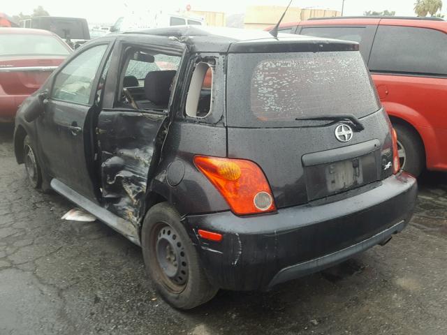 JTKKT624040073984 - 2004 TOYOTA SCION XA BLACK photo 3