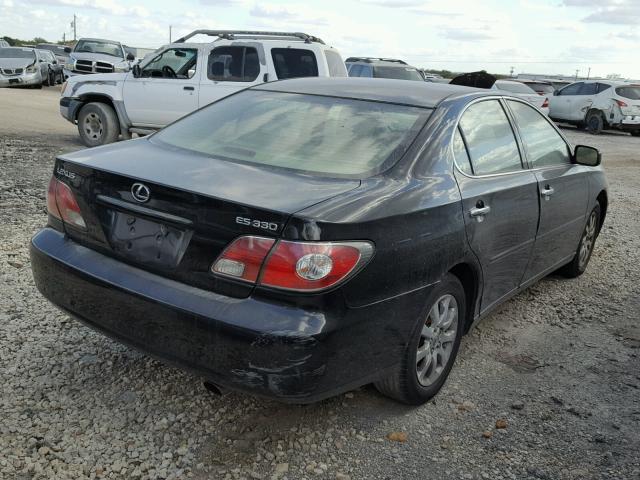 JTHBA30G645010060 - 2004 LEXUS ES 330 BLACK photo 4