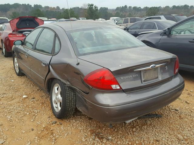 1FAFP55U22A154405 - 2002 FORD TAURUS SES GRAY photo 3