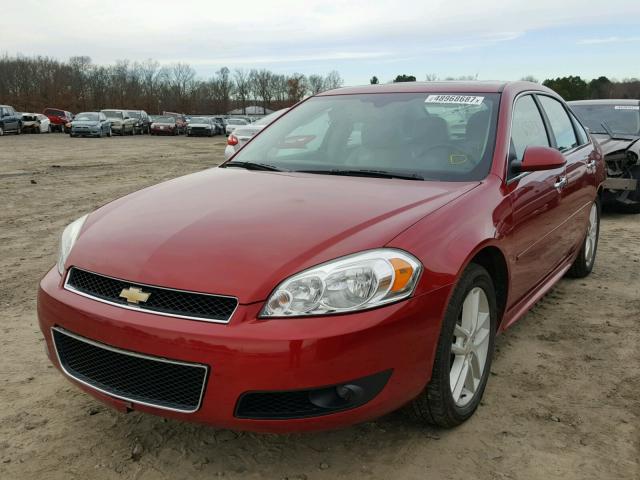 2G1WC5E34D1142095 - 2013 CHEVROLET IMPALA LTZ RED photo 2