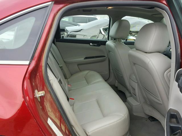 2G1WC5E34D1142095 - 2013 CHEVROLET IMPALA LTZ RED photo 6