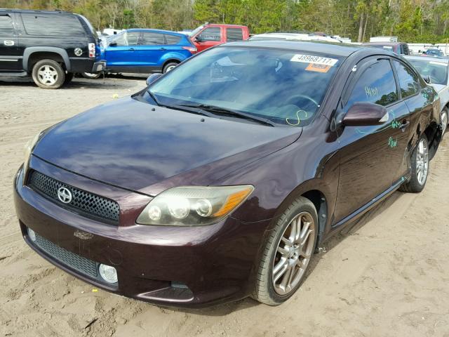 JTKDE167280245044 - 2008 SCION TC PURPLE photo 2