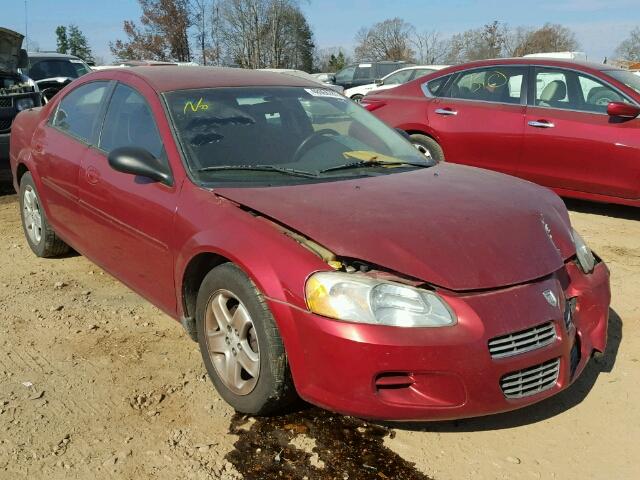 1B3EL46X62N349762 - 2002 DODGE STRATUS SE BURGUNDY photo 1