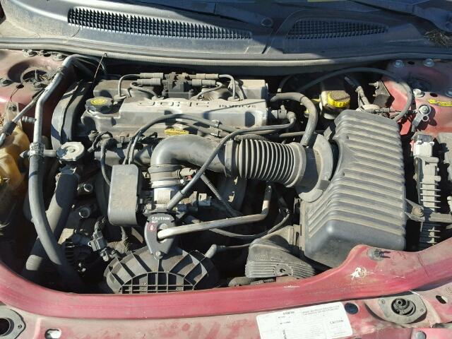 1B3EL46X62N349762 - 2002 DODGE STRATUS SE BURGUNDY photo 7