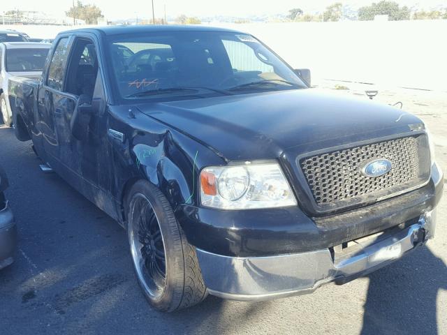 1FTRX12W34KC74443 - 2004 FORD F150 BLACK photo 1