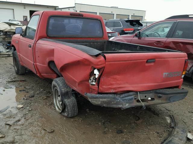 4F4CR12A4RTM78519 - 1994 MAZDA B2300 RED photo 3