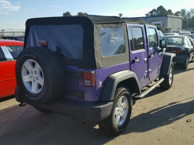 1C4BJWDG7HL653094 - 2017 JEEP WRANGLER U PURPLE photo 4