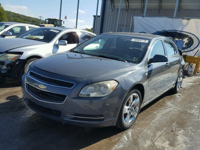 1G1ZH57B58F154922 - 2008 CHEVROLET MALIBU 1LT GRAY photo 2