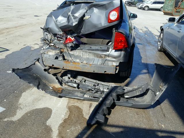 1G1ZH57B58F154922 - 2008 CHEVROLET MALIBU 1LT GRAY photo 9