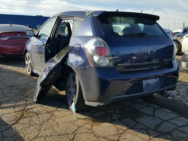 5Y2SR67019Z415022 - 2009 PONTIAC VIBE GT BLUE photo 3