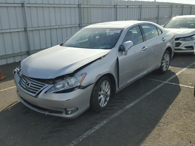 JTHBK1EGXB2456396 - 2011 LEXUS ES 350 SILVER photo 2