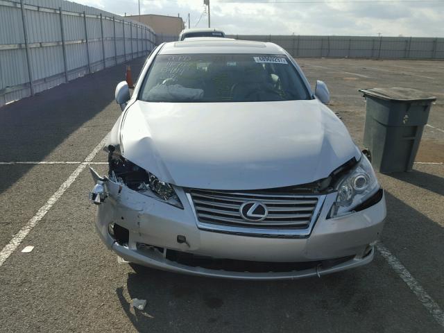 JTHBK1EGXB2456396 - 2011 LEXUS ES 350 SILVER photo 9