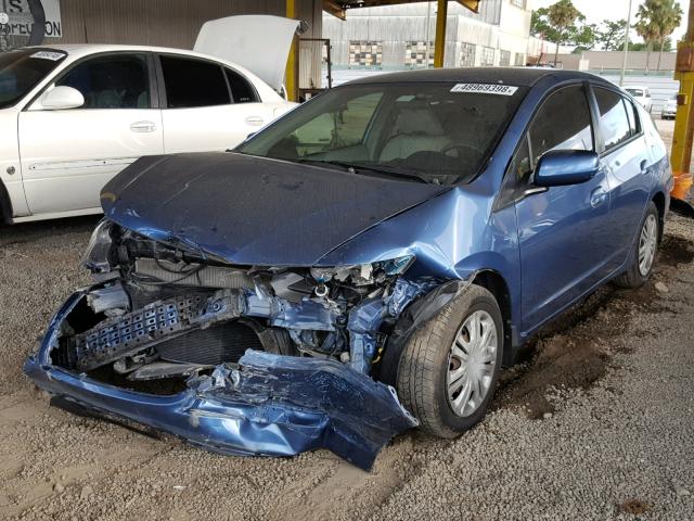 JHMZE2H58AS033823 - 2010 HONDA INSIGHT LX BLUE photo 2