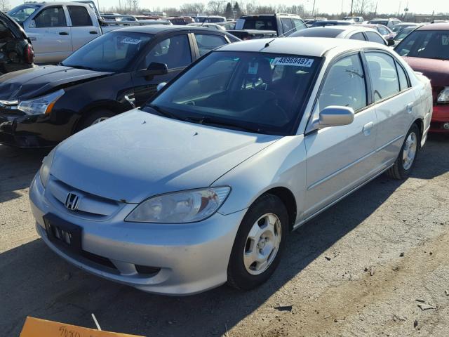 JHMES96614S002378 - 2004 HONDA CIVIC HYBR BLUE photo 2