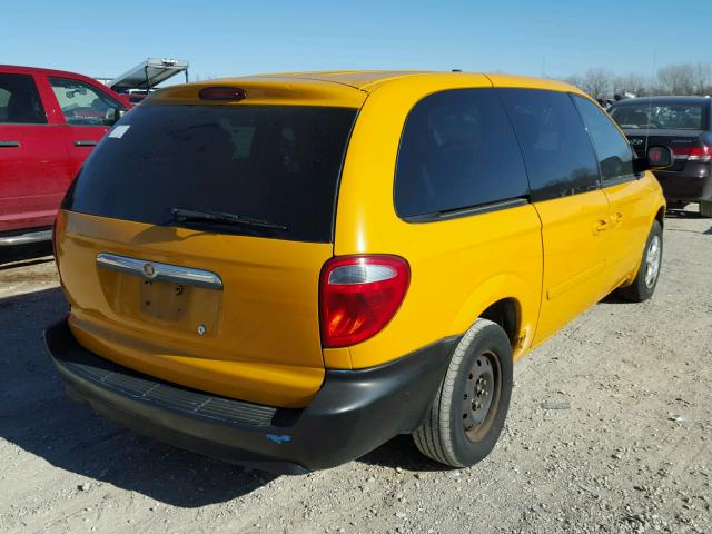 2A4GP44R07R174378 - 2007 CHRYSLER TOWN & COU YELLOW photo 4