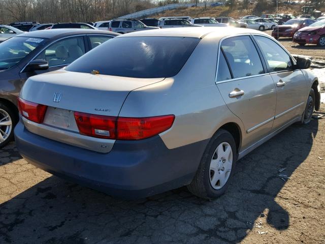 3HGCM56435G706179 - 2005 HONDA ACCORD LX TAN photo 4