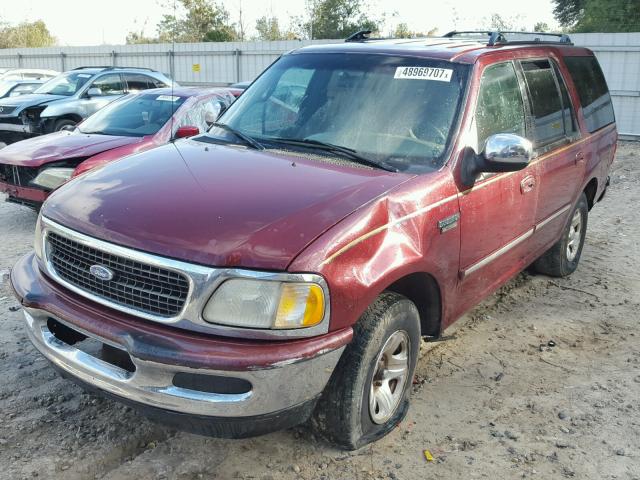 1FMEU176XVLA84730 - 1997 FORD EXPEDITION MAROON photo 2