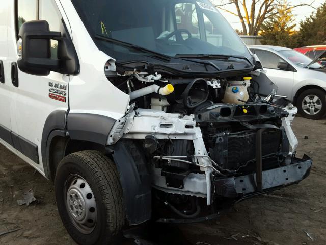 3C6TRVDG4HE503144 - 2017 RAM PROMASTER WHITE photo 9