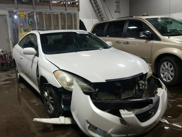 4T1CE30P54U838550 - 2004 TOYOTA CAMRY SOLA WHITE photo 1