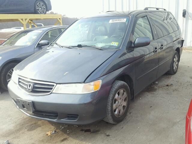 5FNRL187X4B141588 - 2004 HONDA ODYSSEY EX GRAY photo 2