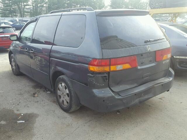 5FNRL187X4B141588 - 2004 HONDA ODYSSEY EX GRAY photo 3