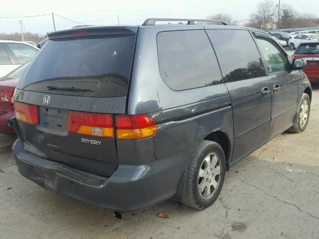 5FNRL187X4B141588 - 2004 HONDA ODYSSEY EX GRAY photo 4