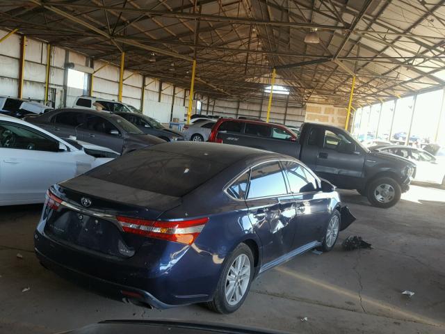 4T1BK1EB4EU123704 - 2014 TOYOTA AVALON BAS Bleu photo 4