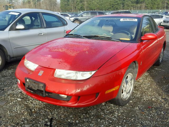 1G8ZG1279XZ144939 - 1999 SATURN SC2 RED photo 2