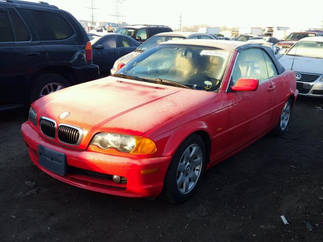 WBABS33401JY50867 - 2001 BMW 325 CI RED photo 2