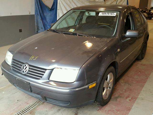 3VWSA69M95M032204 - 2005 VOLKSWAGEN JETTA GLS GRAY photo 2