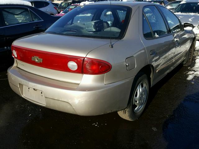 1G1JC52F647213289 - 2004 CHEVROLET CAVALIER TAN photo 4