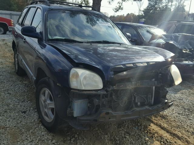 KM8SC13D84U807252 - 2004 HYUNDAI SANTA FE G BLUE photo 1