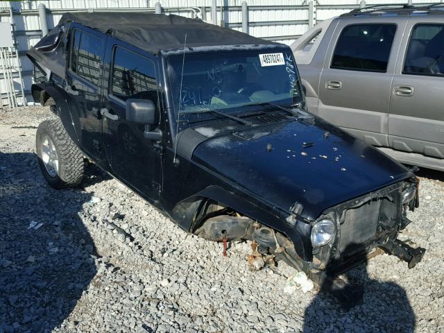 1J8GA59167L190716 - 2007 JEEP WRANGLER S BLACK photo 1