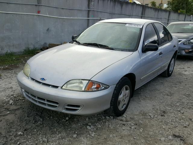 1G1JC524927413076 - 2002 CHEVROLET CAVALIER B SILVER photo 2