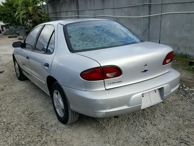 1G1JC524927413076 - 2002 CHEVROLET CAVALIER B SILVER photo 3