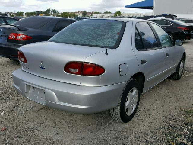 1G1JC524927413076 - 2002 CHEVROLET CAVALIER B SILVER photo 4