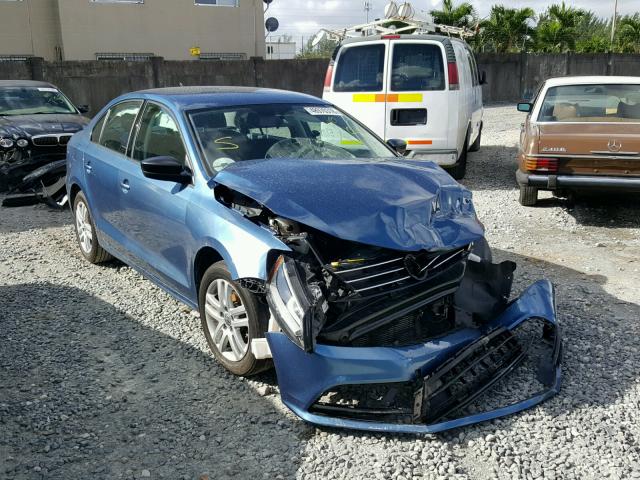 3VW2K7AJ2FM254752 - 2015 VOLKSWAGEN JETTA BASE ლურჯი ფოტო 1