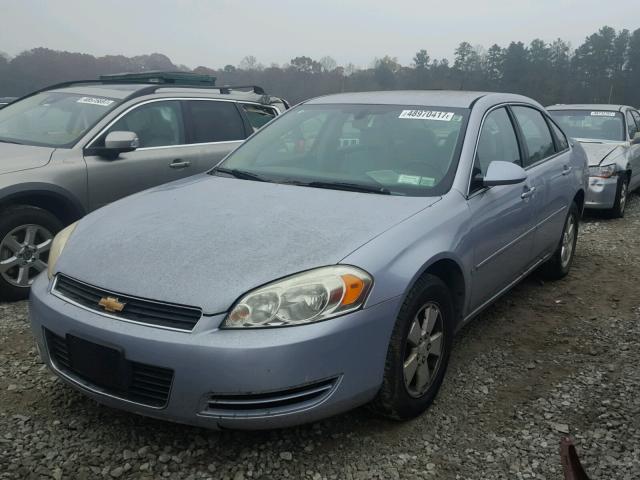 2G1WT58K569177543 - 2006 CHEVROLET IMPALA LT BLUE photo 2