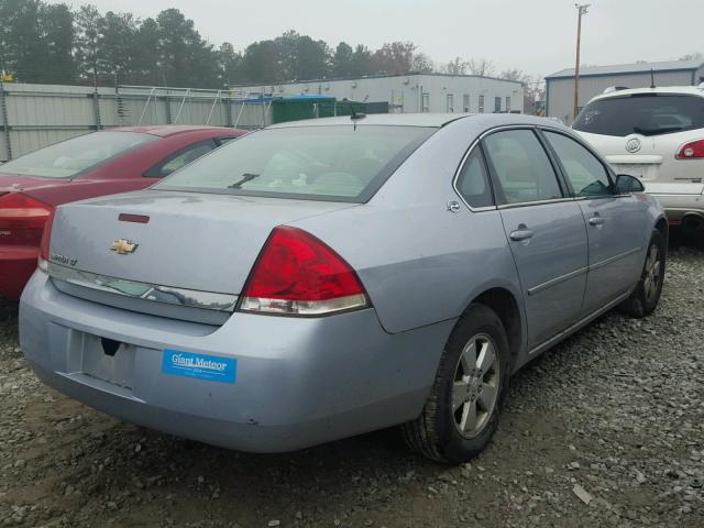 2G1WT58K569177543 - 2006 CHEVROLET IMPALA LT BLUE photo 4