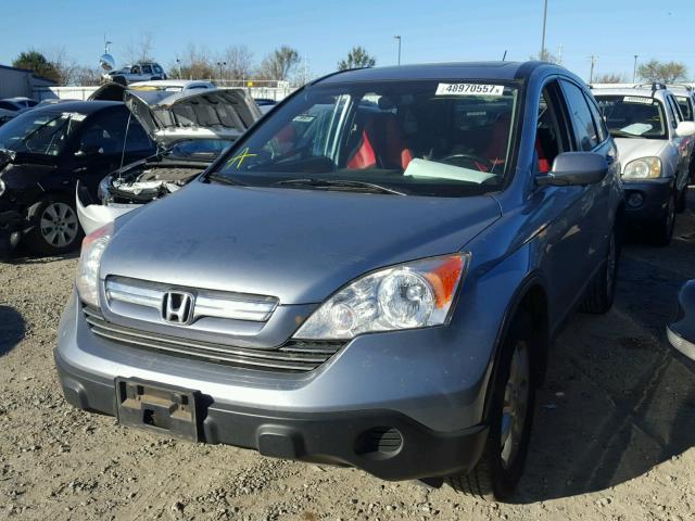 JHLRE48719C023187 - 2009 HONDA CR-V EXL BLUE photo 2