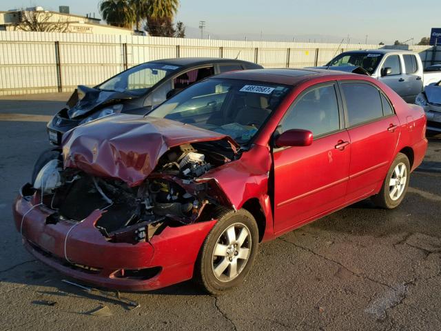 1NXBR30E77Z925871 - 2007 TOYOTA COROLLA CE RED photo 2