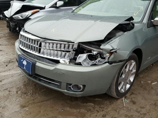 3LNHM26TX8R621614 - 2008 LINCOLN MKZ GRAY photo 9